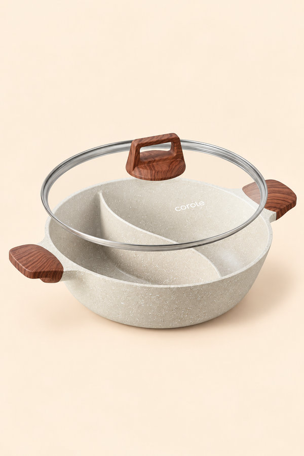 Panela com divisor de sabor duplo, 4,5 L