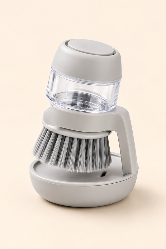 Escova de louça com dispenser de sabão